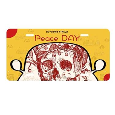 Imagem de DIYthinker Coringa Coringa Coroa Vermelha Estampa de Cartão de Pôquer Placa Placa de Carro Decoração Dia da Paz