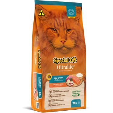 Imagem de Ração Special Cat Ultralife Adultos Salmão e Arroz 20kg