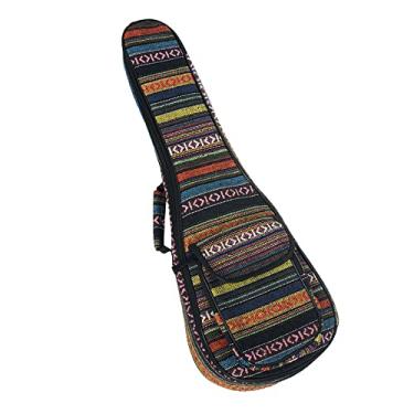 Imagem de Chusui Estilo Especial Nacional 23 "Ukelele Ukulele Uke Saco Mochila Caso 6mm de Algodão Padding Durável Colorido com Alça de Ombro Ajustável para Concerto Ukeleles