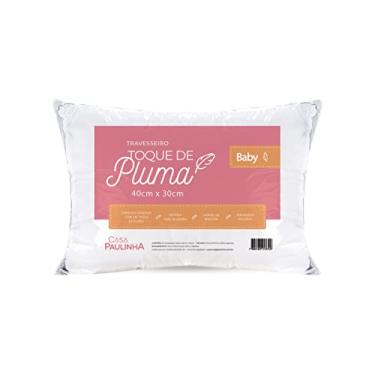 Imagem de Travesseiro Bebê 40x30 Toque de Pluma 200 Fios 100% Algodão - Casa Paulinha