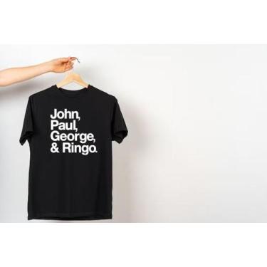 Imagem de Camiseta 100% Algodão - John, Paul, George E Ringo - The Beatles - Mik