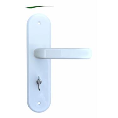 Imagem de Fechadura Para Porta Banheiro WC Espelho Stilo Alavanca 40mm MGM Branco