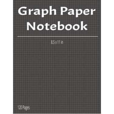 Imagem de Caderno de papel quadriculado: papel quadriculado de composição pautada de 12 x 12 cm para estudantes de matemática e ciências (120 páginas, 21 x 27 cm