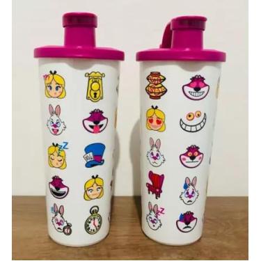Imagem de Tupperware Importada Copo Infantil Emojis Alice no País das Maravilhas 470ml