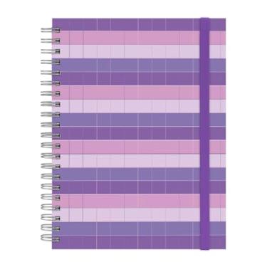 Imagem de Caderno Universitário Plus Infinity Listras Lilás 10 Matérias