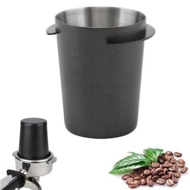 Imagem de Copo dosador de café 54 mm, aço inoxidável, acessórios para máquina de café expresso, peça de alimentador de café em pó, fácil de usar, copo de pó compatível com filtro de café de 54 mm