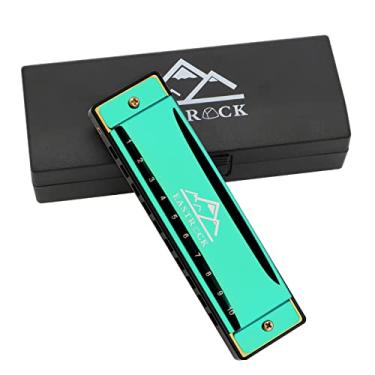 Imagem de EastRock Blues Harmonica Mouth Organ 10 Hole C Key com capa, gaita diatônica para jogadores profissionais, iniciantes, presentes para estudantes, adultos, amigos, presente