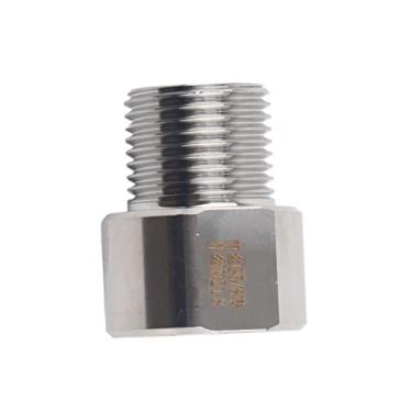 Imagem de Conector adaptador regulador de CO2, adaptador de cilindro regulador de CO2 de alumínio, conector pneumático, acessórios para aquário de cerveja caseiro (G5/8 a W21.8)