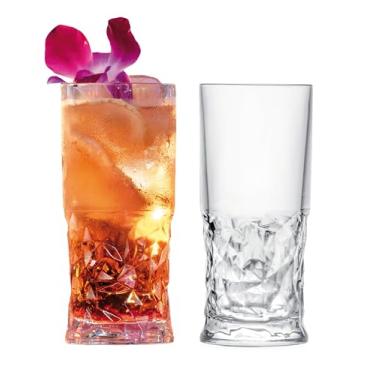 Imagem de Barski Copo Highball - Copos para beber - Conjunto de 2 - Copos Hiball - Copo de cristal de vidro - para água, suco, cerveja, coquetéis mistos, copo de mojito, vidro Tom Collins Bar, 325 ml, feito na
