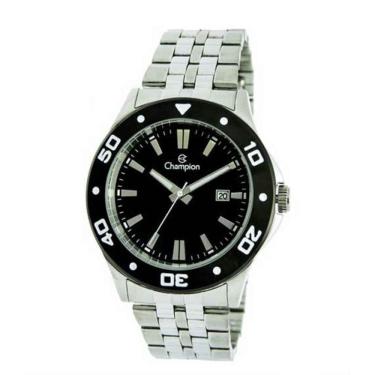 Imagem de Relógio masculino prata calendário aço champion ca31408t