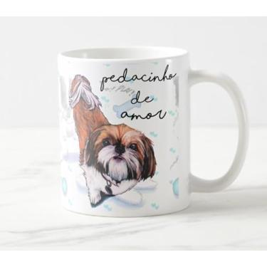 Imagem de Caneca Cachorro Raça Shitzu é Amor