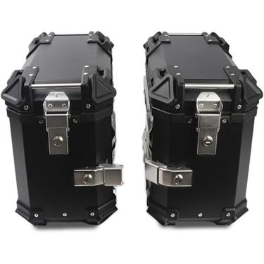 Imagem de Estojo lateral para motocicleta 38L, alforjes à prova d'água para caixa lateral para motocicleta, caixa traseira de alumínio para motocicleta, porta-malas de armazenamento para scooter - pre