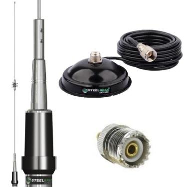 Imagem de Antena Móvel Dual Band Ap0191 Suporte Magnético Forte Com Cabo 5,5 Met