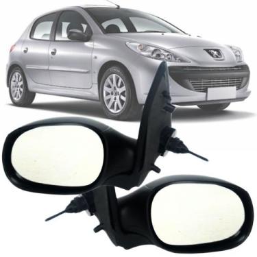 Imagem de Par Espelho Retrovisor Peugeot 206 207 1999 2000 2001 2002 2003 2004 2