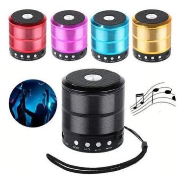 Imagem de Caixinha de Som Bluetooth Sem Fio Portátil Potente WS-887 3W - Alinee