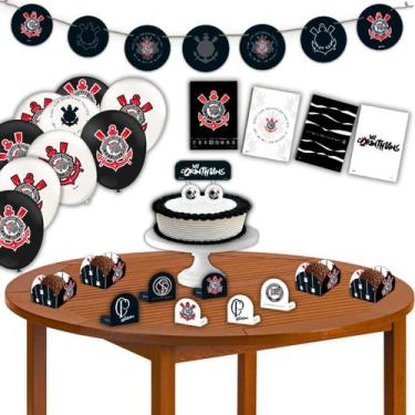 Imagem de Kit Festa De Aniversário Decorativa Time Corinthians - Festcolor