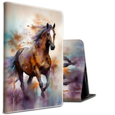 Imagem de BEOTIWAD Capa para Samsung Galaxy Tab A8 de 10,5 polegadas, modelo 2022 (SM-X200/X205/X207), capa de couro PU com suporte automático SleepWake com ângulo ajustável para tablet Samsung A8 2022, corrida