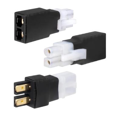 Imagem de FriHobby RC Battery/Charger Plug Adapter Unwired for Traxxas TRX to Big Tamiya Plugs fit Slash/Rustler/Stampede/Bandit/E Revo NiCd NiMH Lipo RC Cars Truck Truggy Buggy Tank Airplane Helicopter Boat