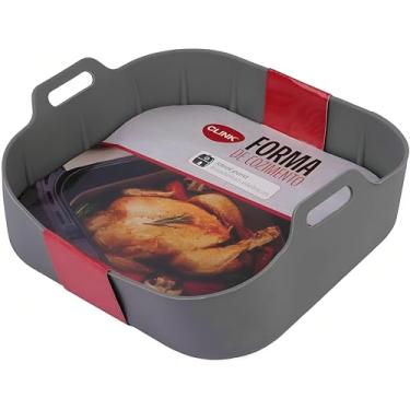 Imagem de Forma de Silicone Quadrada para Fritadeira Air Fryer 19x19cm - Clink
