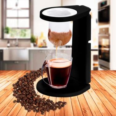 Imagem de Suporte Mini Coador Individual De Café Keita C/ Filtro de Pano, Preto