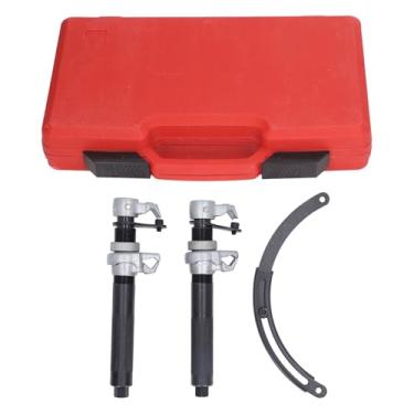 Imagem de Kit de Ferramentas de Compressor de Mola para Serviço Pesado para Remoção e Instalação Fácil e Segura de Molas Helicoidais - Ajuste Universal para Carros e Caminhões