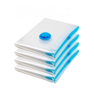 Imagem de Saco Para Embalar Á Vácuo Fácil De Usar 40x50cm Para Organização E Proteção Das Roupas Prático E Útil(2)