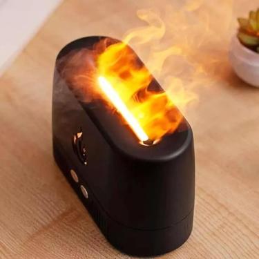 Imagem de Difusor Portátil  Chamas Umidificador Design Minimalista  Acolhedor - 