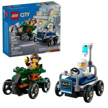 Imagem de Lego City Carro De Avião Vs Cama De Hospital 60459