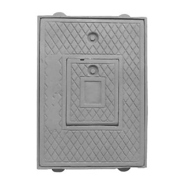 Imagem de Tampa Tampão Chão Articulado Ferro Caixa Hidrômetro 40x28cm - UNICLÁUD