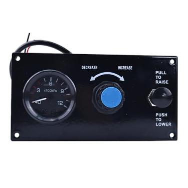 Imagem de Demfec Válvula de montagem de controle de eixo de elevação com válvula de ar push-pull, eixo de elevação e inferior de ação única, pré-encanado e montado, encaixe/tubo DOT e placa de montagem