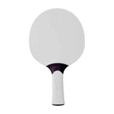 Imagem de menolana Ping Pong Paddle, Patdle de tênis de mesa, portátil, resistente ao clima, raquete de tênis de mesa de nível profissional para prática para iniciantes, Branco