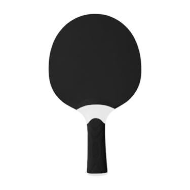 Imagem de menolana Ping Pong Paddle, Patdle de tênis de mesa, portátil, resistente ao clima, raquete de tênis de mesa de nível profissional para prática para iniciantes, Preto