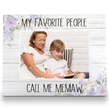 Imagem de FLDAS Porta-retrato Memaw 20 x 25 cm, porta-retratos para avós, presentes de netos, presentes para o Dia das Mães do neto, neta, My Favorite People Call Me Memaw 5 x 7