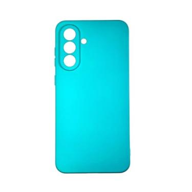 Imagem de Capinha Capa Case Silicone Aveludada Forro Interno Premium Macia Verde Água Compativel com Samsung Galaxy A36