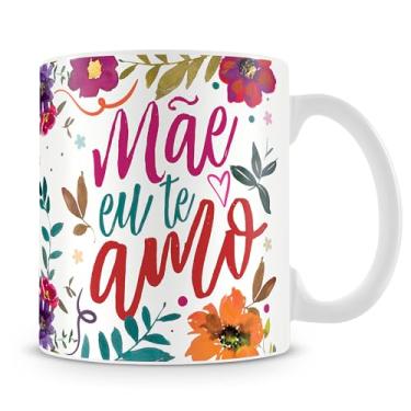 Imagem de Caneca Mãe Eu Te Amo Florido (Com Foto)
