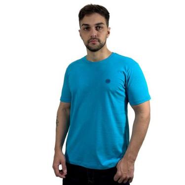 Imagem de Camiseta Masculina Basica Turquesa Dawson, Azul, Turquesa, G