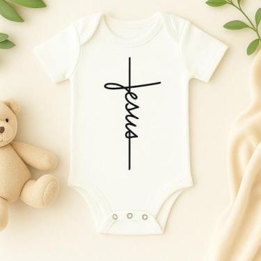 Imagem de Body Personalizado Bebê Jesus - Baby da Moda, M (4 a 6 Meses)