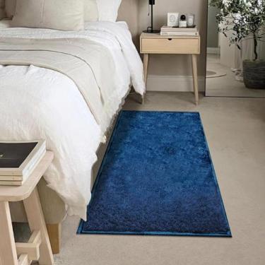 Imagem de 1 Tapete Quarto Beira Cama Antiderrapante 50 x 100 Oa Cl Azj - IDEALIZ
