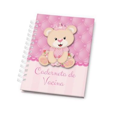 Imagem de Caderneta de Vacinação do Bebê Atualizada – Modelo SUS com Capa Dura para Menina – Registro de Vacinas, Saúde e Crescimento Infantil – Tema Ursinha Princesa