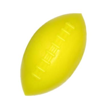 Imagem de Ruff Dawg Futebol – Brinquedo de borracha durável para cães de 10 cm x 6 cm para buscar, mastigar e brincar na água – perfeito para cães pequenos a médios até 18 kg – Cores neon de alta visibilidade