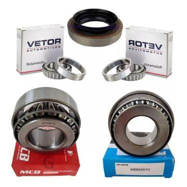 Imagem de 4 Rolamentos Diferencial Traseiro Pajero Tr4 Pinhão Satelite - Vetor A