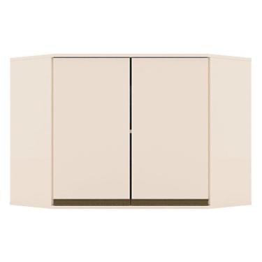 Imagem de Armário Aéreo Canto Oblíquo 2 Portas Connect Off White – Henn