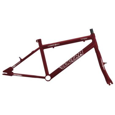 Imagem de Quadro Aro 20 Ultra Bikes em Aço Carbono com Garfo Masculino, Vermelho