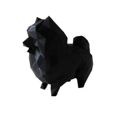 Imagem de Spitz Alemão - 10 Cm Altura -Toque 3D - Cor: Preto
