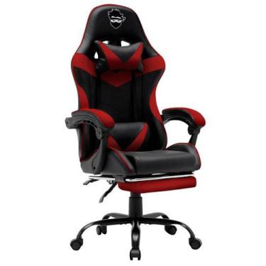 Imagem de Cadeira Gamer Ninja Minato, Reclinável, Preta e Vermelha