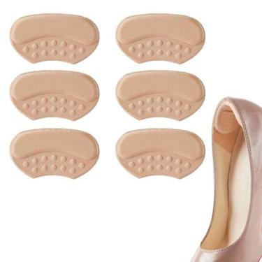 Imagem de 3 Pares Protetor De Calcanhar Adesivo Confortável Para Pés Alívio Da D