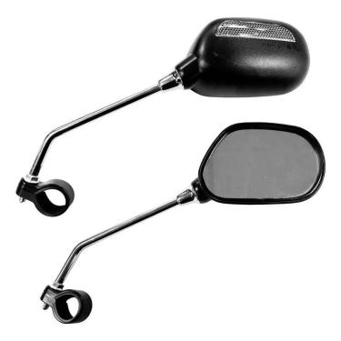 Imagem de 2X Par Espelho Retrovisor Guidão Bicicleta Urbana Com Reflet