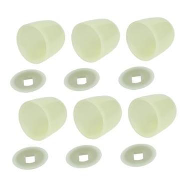 Imagem de Generic 6 peças tampas de parafusos de vaso sanitário luminosas tampas de parafusos de vaso sanitário moda prática fácil de instalar decoração para banheiro