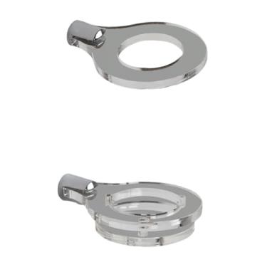 Imagem de Bothyi Suporte de parede para sabre de luz, gancho, armazenamento, vertical, cabide, suporte de parede para sabre de luz de acrílico, de exibição para, Claro