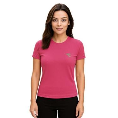 Imagem de Camiseta Diadora Small Logo Feminina - Pink G, Rosa, G